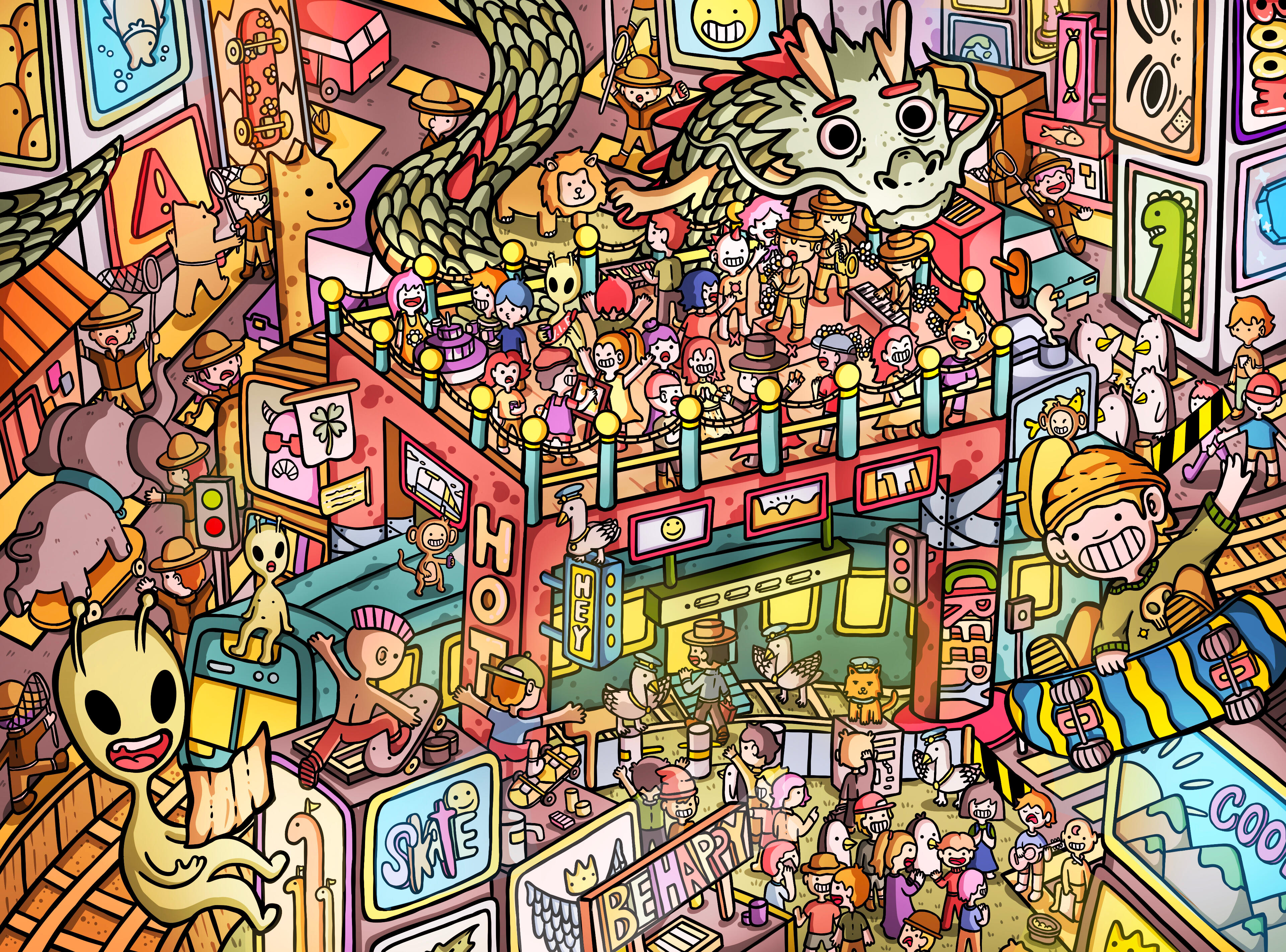 Image may contain: illustration, fantasy, giant, birds, encounter, past life, new life, rebirth, nature, sky, symbolism, surreal, emotional, ethereal, dreamlike, contrast, peace, reflection, journey, fantasy world